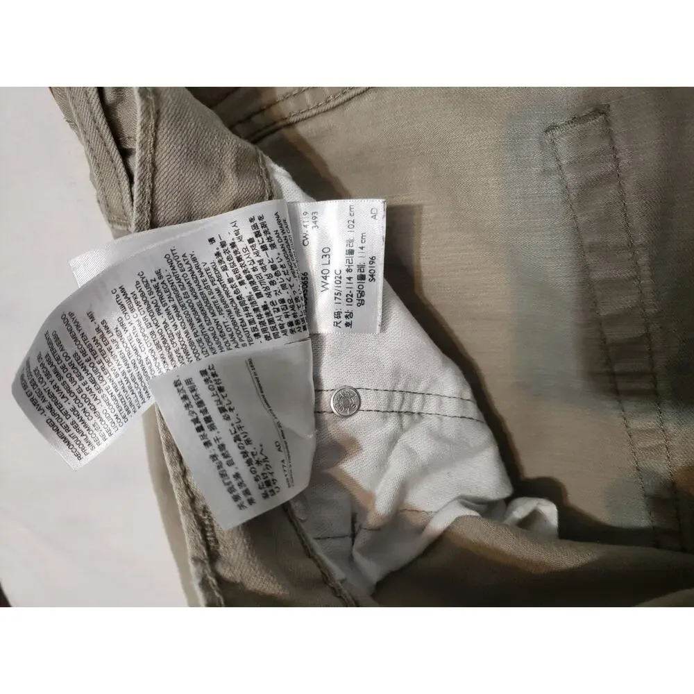Levis 559 Beige Jeans Men's 40x30 Relaxed Straight Denim R341